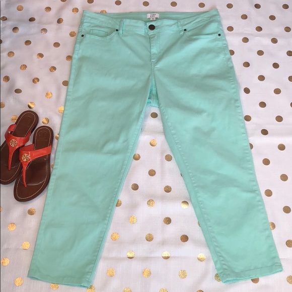 crown & ivy Denim - Crown & Ivy Mint Jeans